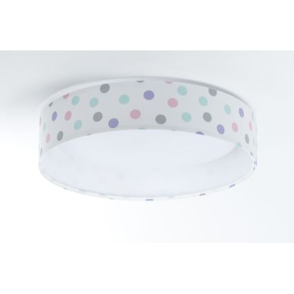 LED Dziecięca lampa sufitowa GALAXY KIDS LED/24W/230V kolorowe kropki
