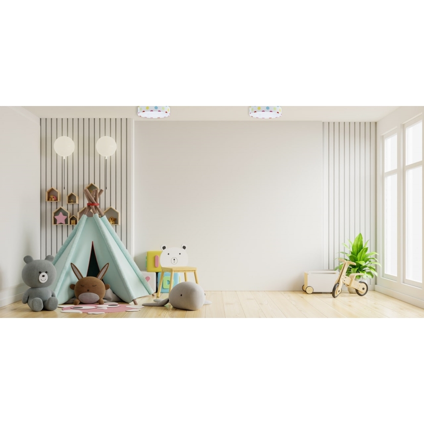 LED Dziecięca lampa sufitowa GALAXY KIDS LED/24W/230V kolorowe kropki