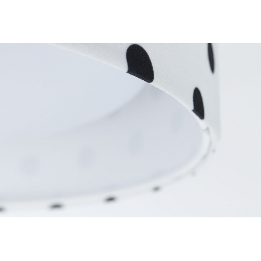 LED Dziecięca lampa sufitowa GALAXY KIDS LED/24W/230V w kropki biała/czarna