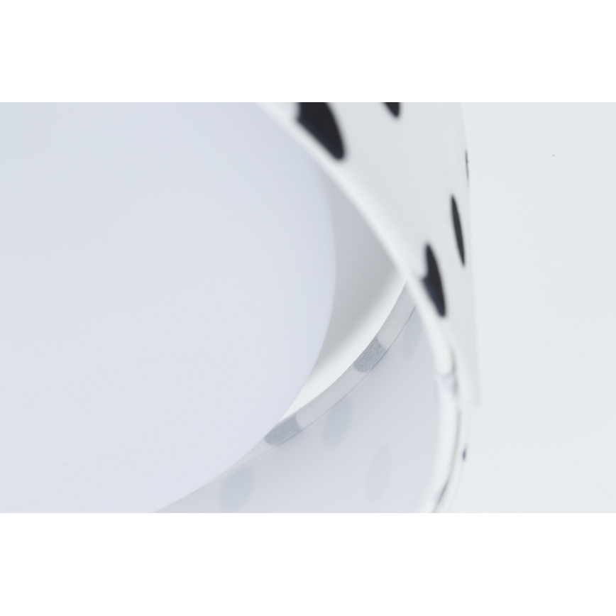 LED Dziecięca lampa sufitowa GALAXY KIDS LED/24W/230V w kropki biała/czarna