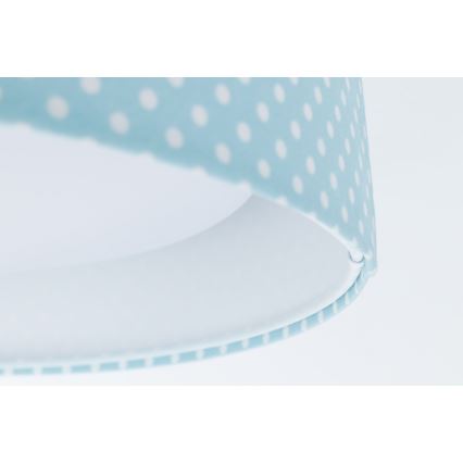 LED Dziecięca lampa sufitowa GALAXY KIDS LED/24W/230V turkusowe kropki/biała