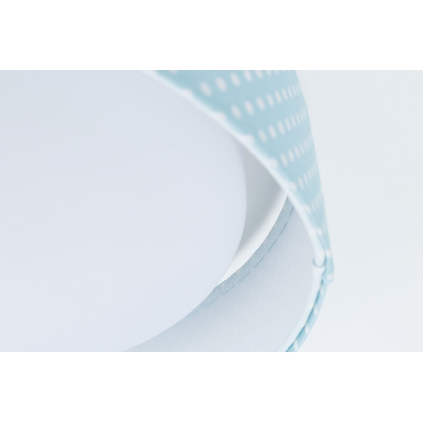 LED Dziecięca lampa sufitowa GALAXY KIDS LED/24W/230V turkusowe kropki/biała
