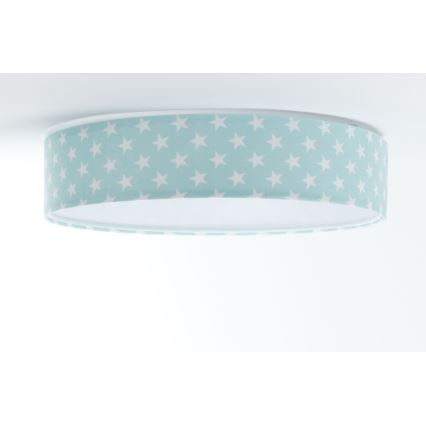 LED Dziecięca lampa sufitowa GALAXY KIDS LED/24W/230V gwiazdki zielono-biała