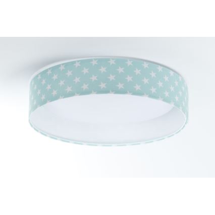 LED Dziecięca lampa sufitowa GALAXY KIDS LED/24W/230V gwiazdki zielono-biała