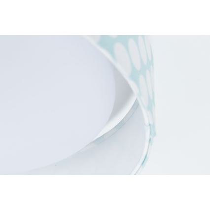 LED Dziecięca lampa sufitowa GALAXY KIDS LED/24W/230V zielono-biała w kropki