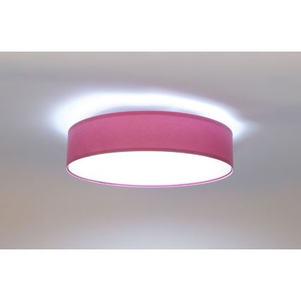 LED Lampa sufitowa GALAXY LED/24W/230V śr. 44 cm różowo-srebrna