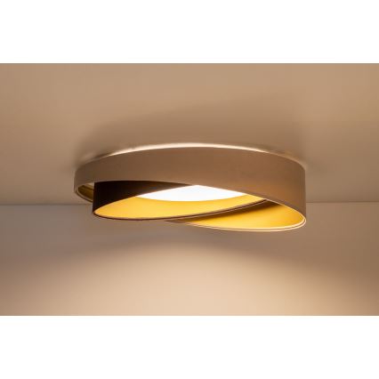 LED Lampa sufitowa GALAXY MODERN LED/24W/230V střednica 55 cm beżowa/brązowa/złota