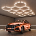 LED Lampa sufitowa HEXAGON LED/570W/85-265V 4000K 522x298 cm CRI 90 IP44 biała