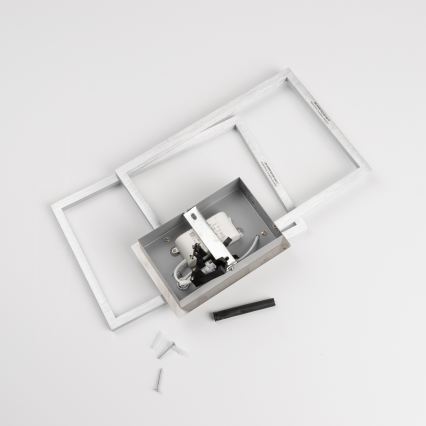 LED Lampa sufitowa LED/17W/230V matowy chrom