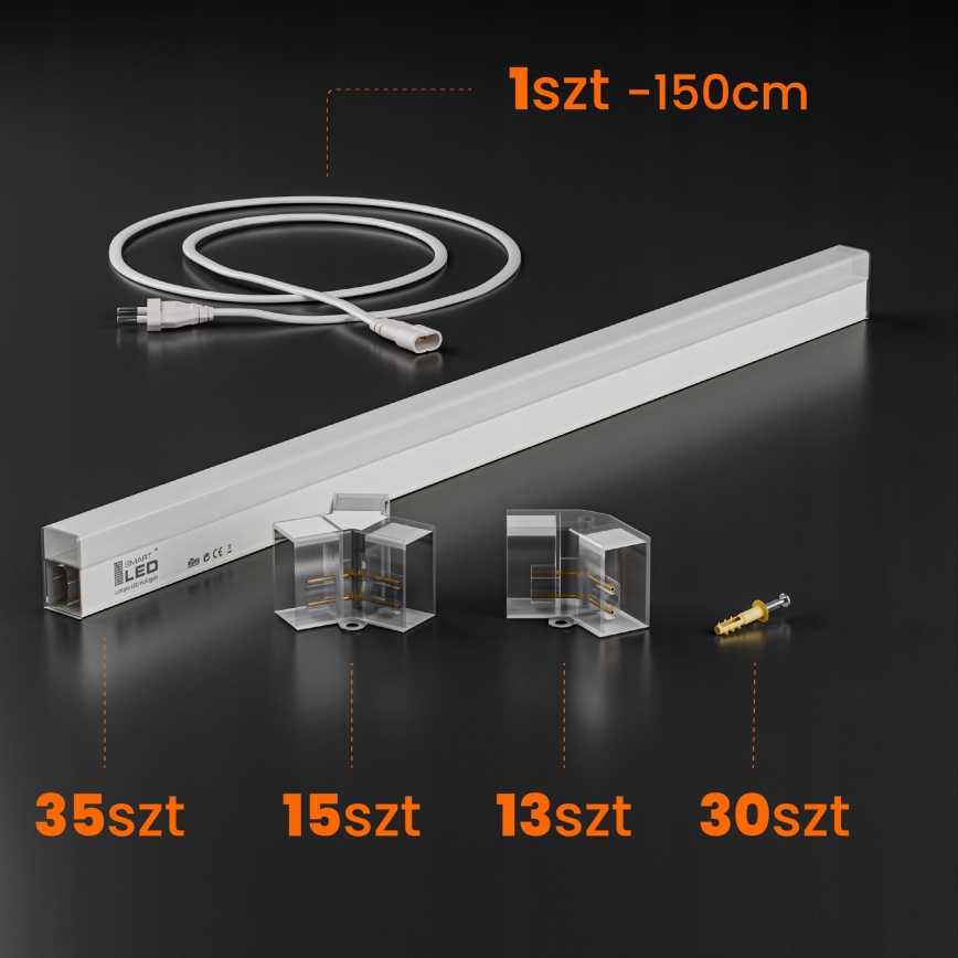Oprawa sufitowa LED HEXAGON LED/280W/85-265V 4000K 313x298 cm CRI 90 IP54 biała