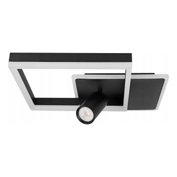 LED Lampa sufitowa LED/38W/230V + 1xGU10/30W czarna