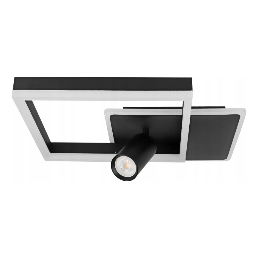 LED Lampa sufitowa LED/38W/230V + 1xGU10/30W czarna