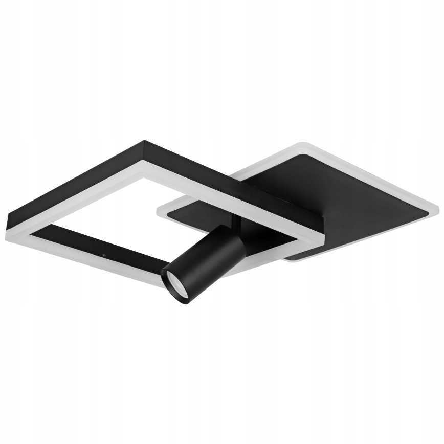 LED Lampa sufitowa LED/38W/230V + 1xGU10/30W czarna
