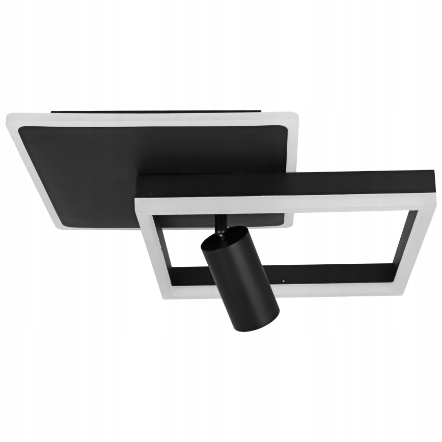 LED Lampa sufitowa LED/38W/230V + 1xGU10/30W czarna