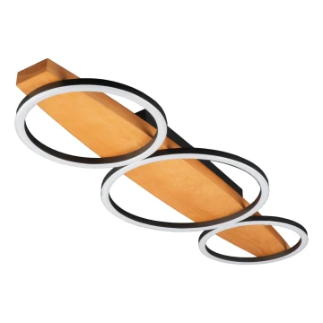 LED Lampa sufitowa MELISA LED/28W/230V 26,5x70 cm sosna