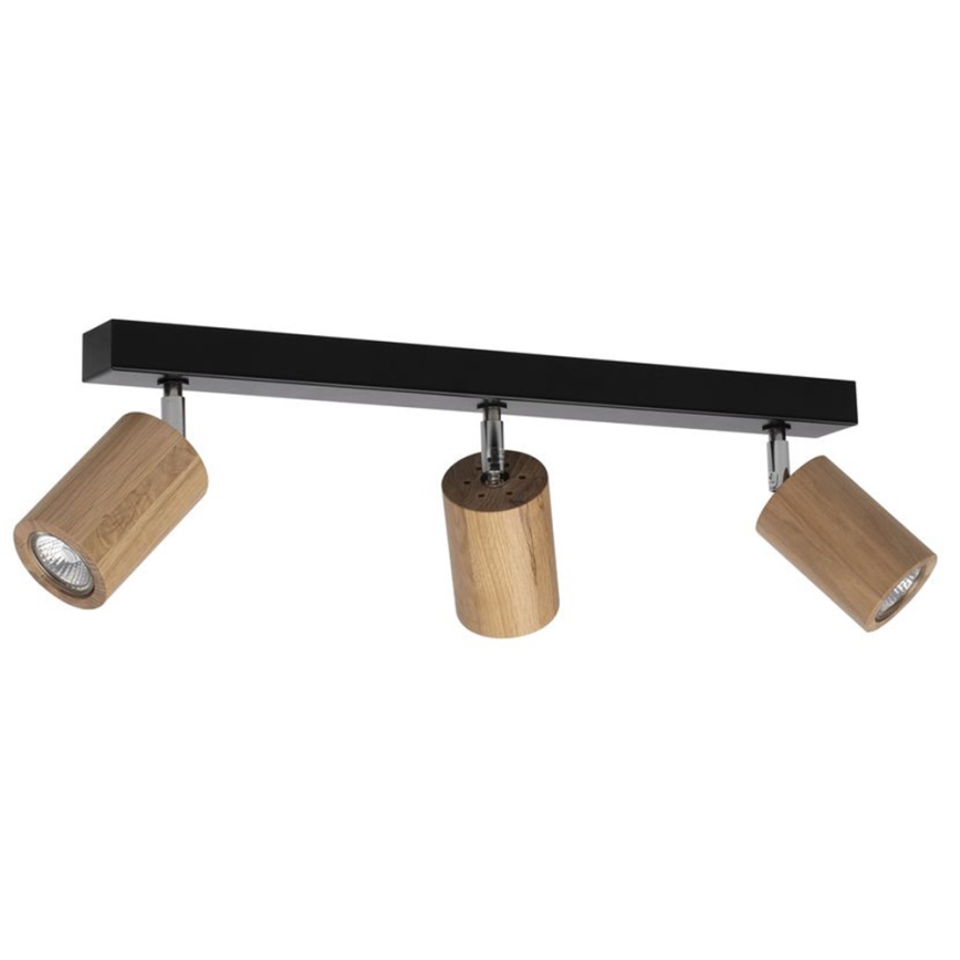 LED Lampa sufitowa punktowa MATTI 3xGU10/5W/230V dąb