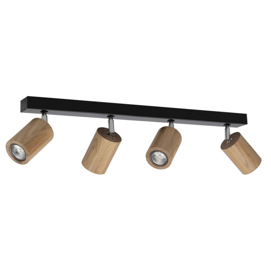 LED Lampa sufitowa punktowa MATTI 4xGU10/5W/230V dąb