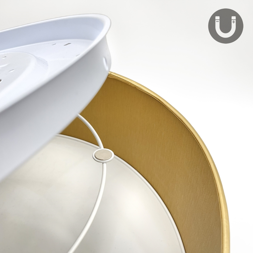 Lampa sufitowa LED SIRJA LED/36W/230V 4000K śr. 45 cm brązowa/złota