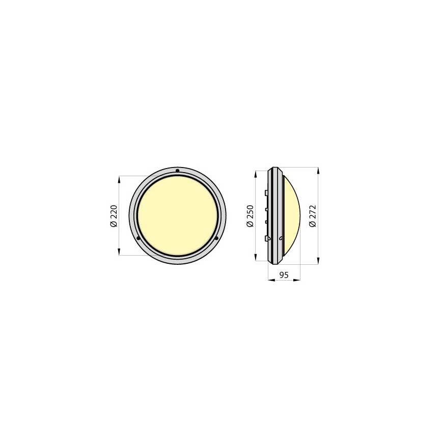 LED Lampa techniczna VARNA ECO LED/10W/230V IP54
