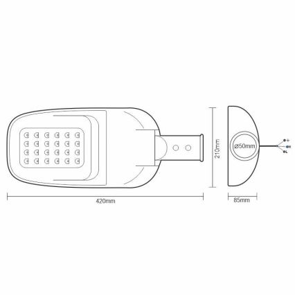 LED Lampa uliczna LED/40W/230V 5000K IP65