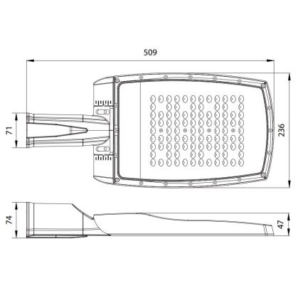 LED Lampa uliczna NOVUM PLUS LED/100W/230V IP65