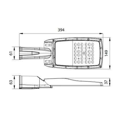 LED Lampa uliczna NOVUM PLUS LED/50W/230V IP65