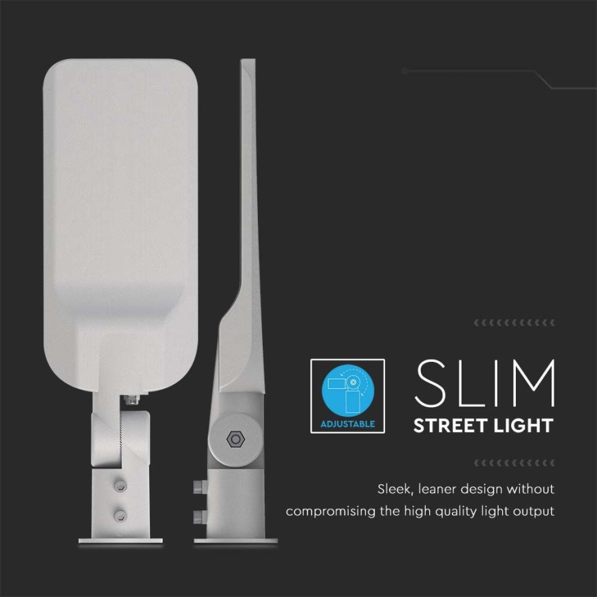 LED Lampa uliczna SAMSUNG CHIP LED/100W/230V 6500K IP65 szary