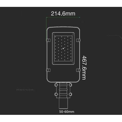 LED Lampa uliczna SAMSUNG CHIP LED/50W/230V 4000K IP65