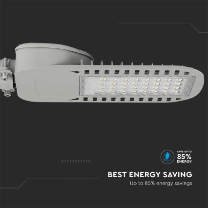 LED Lampa uliczna SAMSUNG CHIP LED/50W/230V 6500K szare
