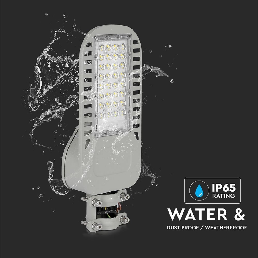 LED Lampa uliczna SAMSUNG CHIP LED/50W/230V 6500K szare