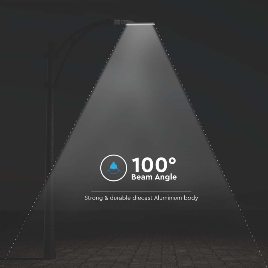 LED Lampa uliczna z czujnikiem SAMSUNG CHIP LED/50W/230V 4000K IP65