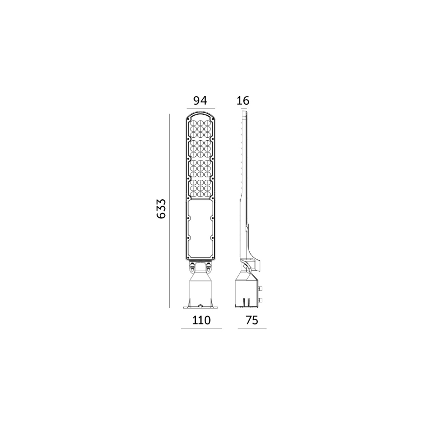 LED Lampa uliczna z czujnikiem zmierzchu CYOTO LED/100W/230V IP65 4000K