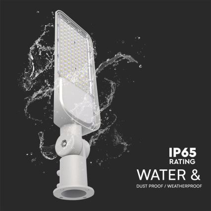 LED Lampa uliczna z czujnikiem zmierzchu SAMSUNG CHIP LED/100W/230V 4000K IP65 szary