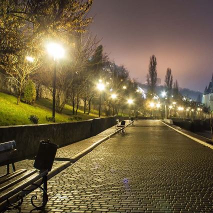 LED Lampa uliczna z czujnikiem zmierzchu SAMSUNG CHIP LED/100W/230V 6500K IP65 szary