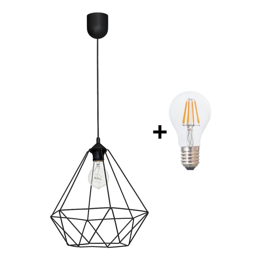 LED Lampa wisząca BASKET 1xE27/8W/230V