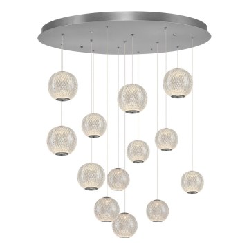 LED Lampa wisząca CREMONA 13xLED/5W/230V 3000K matowy chrom