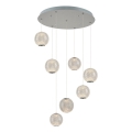 LED Lampa wisząca CREMONA 7xLED/5W/230V 3000K matowy chrom