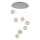 LED Lampa wisząca CREMONA 7xLED/5W/230V 3000K matowy chrom