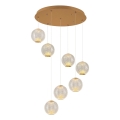 LED Lampa wisząca CREMONA 7xLED/5W/230V 3000K złota