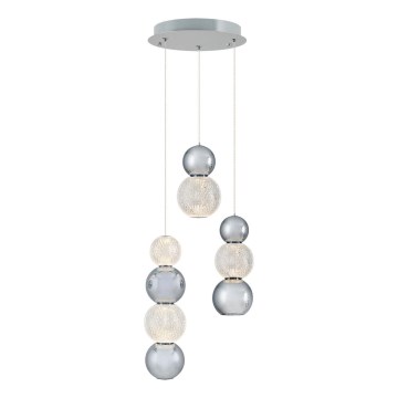 LED Lampa wisząca CREMONA LED/17W/230V 3000K matowy chrom