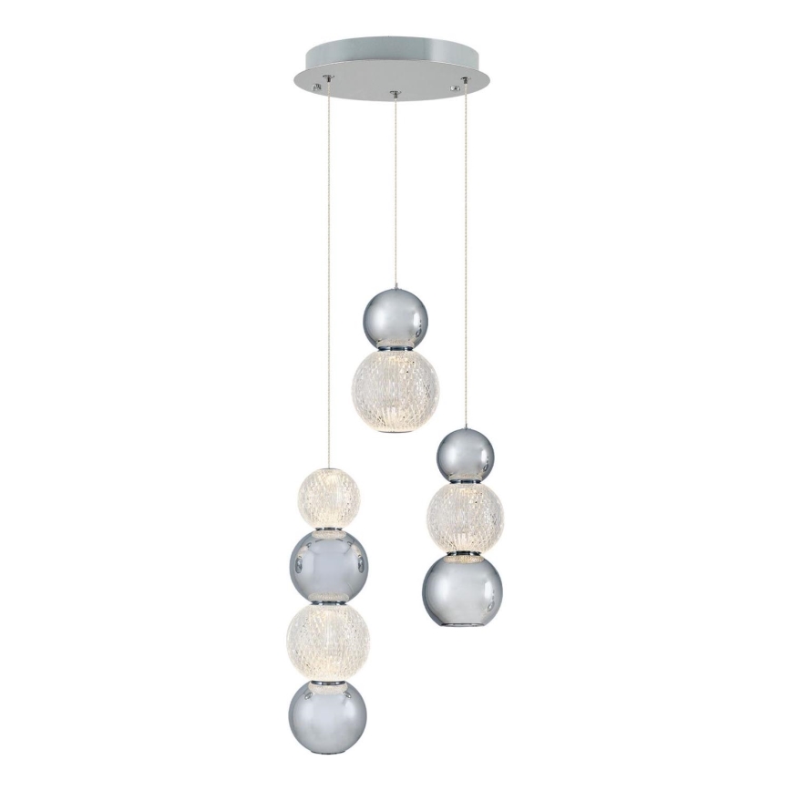 LED Lampa wisząca CREMONA LED/17W/230V 3000K matowy chrom