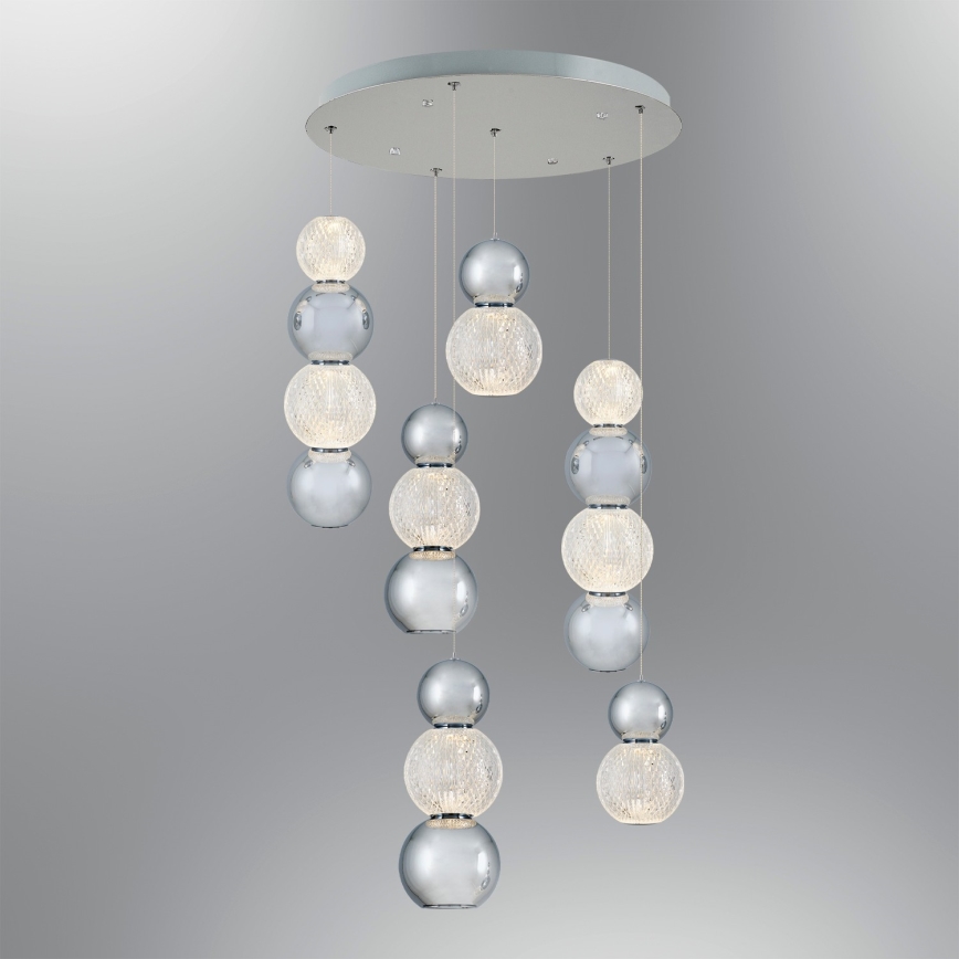 LED Lampa wisząca CREMONA LED/34W/230V 3000K matowy chrom
