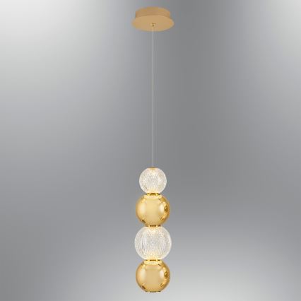 LED Lampa wisząca CREMONA LED/7W/230V 3000K złota