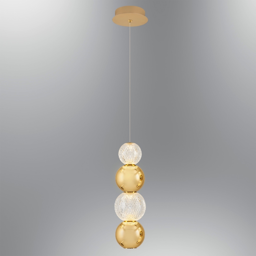 LED Lampa wisząca CREMONA LED/7W/230V 3000K złota