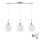 LED Lampa wisząca HARMA 3xE27/60W/230V matowy chrom/biały
