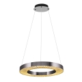 LED Lampa wisząca JESI LED/35W/230V 3000K średnica 60 cm srebrna