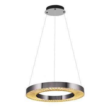 LED Lampa wisząca JESI LED/35W/230V 3000K średnica 60 cm srebrna