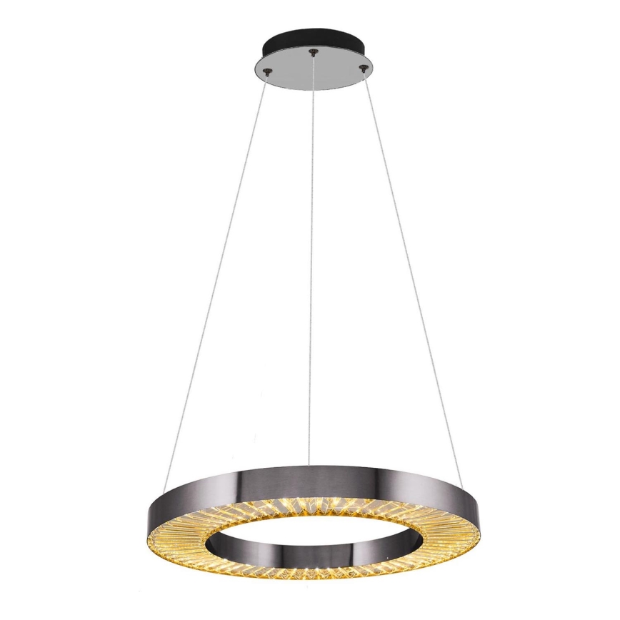 LED Lampa wisząca JESI LED/35W/230V 3000K średnica 60 cm srebrna