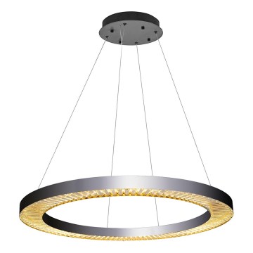 LED Lampa wisząca JESI LED/90W/230V 3000K 100 cm srebrna