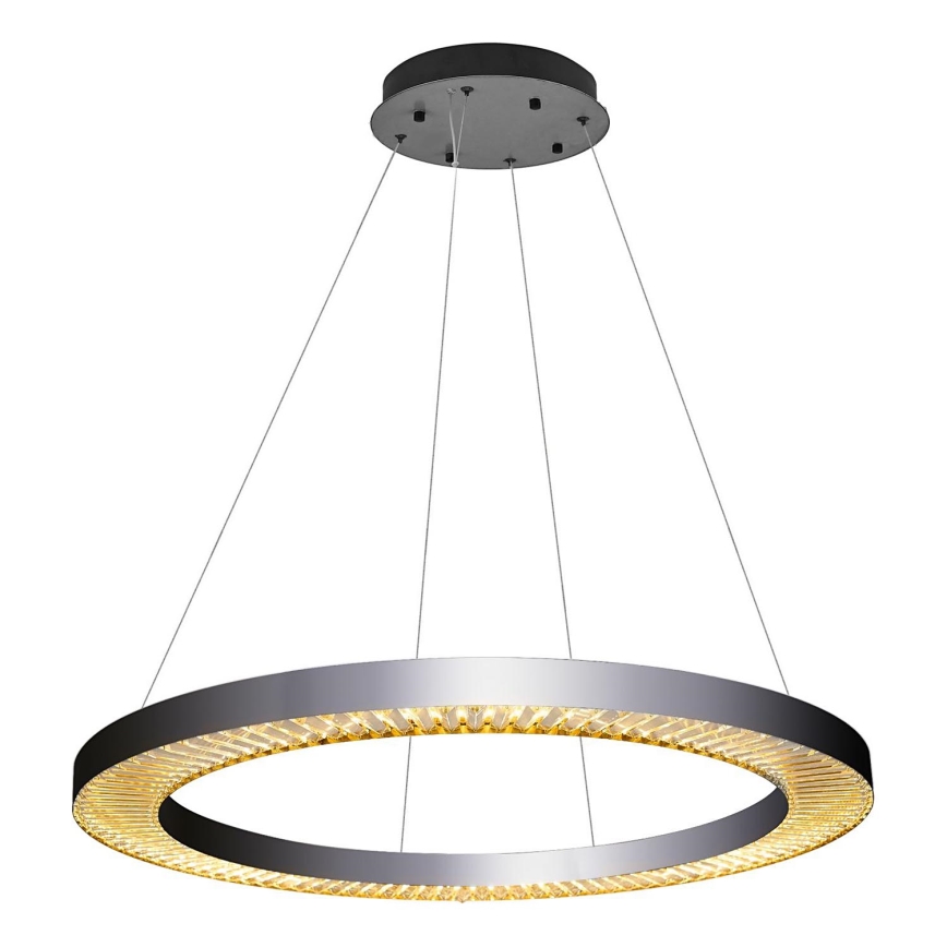 LED Lampa wisząca JESI LED/90W/230V 3000K 100 cm srebrna